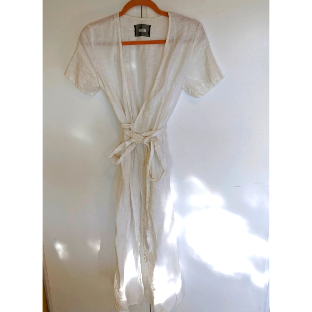 Reformation White Duster Wrap